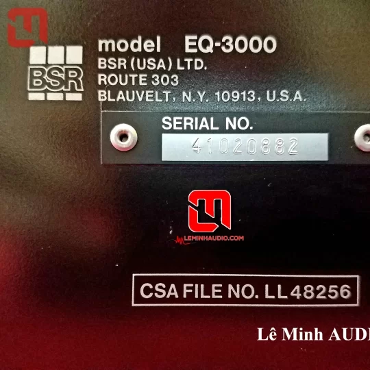 Equalizer BSR Model EQ-3000