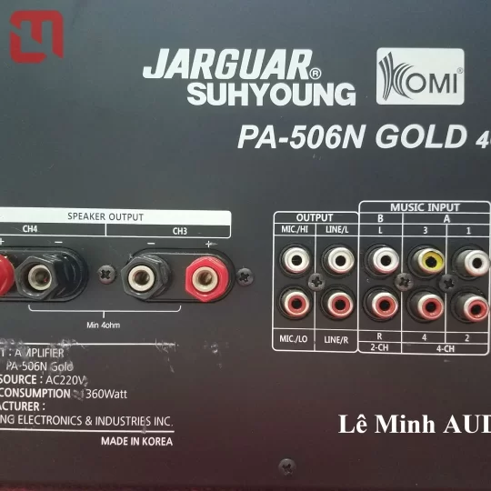 Amply Jarguar Suhyoung 4 kênh PA-506N Gold