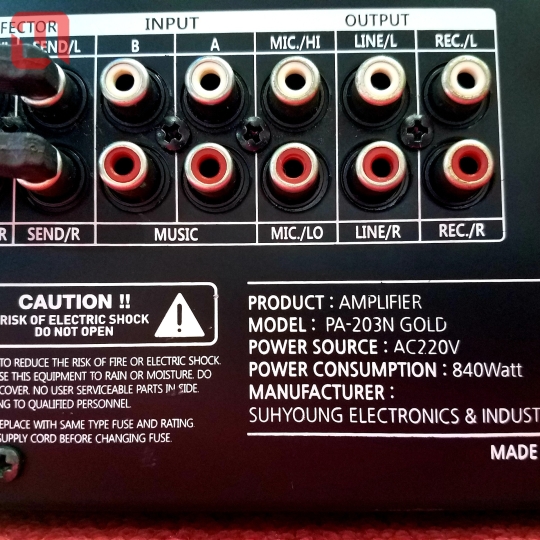 Amplifier JARGUAR PA-203N Gold