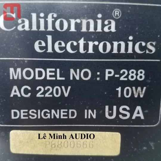 Mixer California P-288 DESIGNED in USA