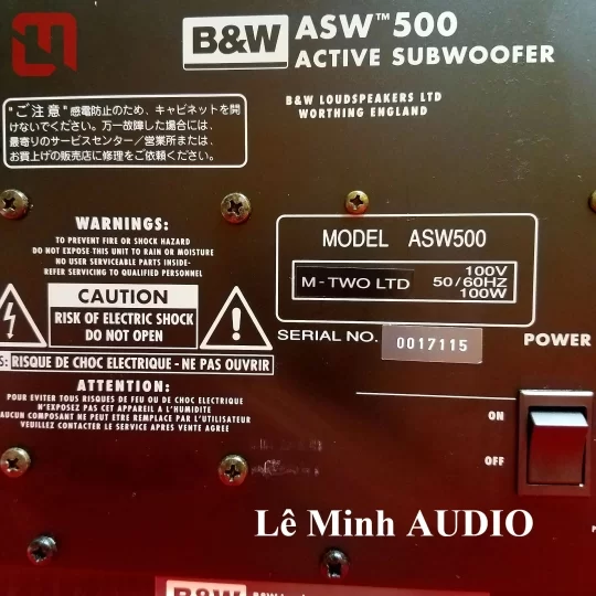 Loa SUB B&W ASW 500