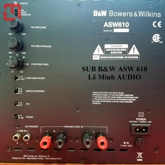 Loa SUB điện B&W ASW 610