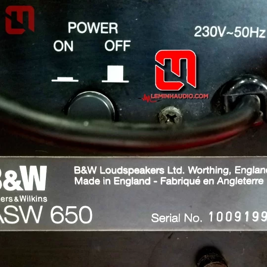 Loa SUB điện B&W ASW 65O hàng Cont