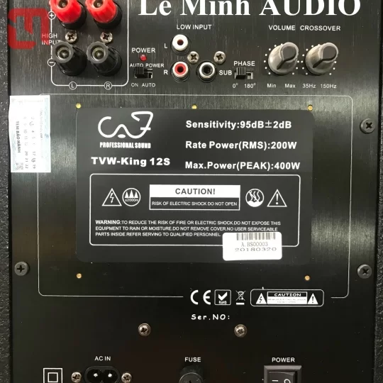 Loa Sub điện CAF King 12S mới 100%