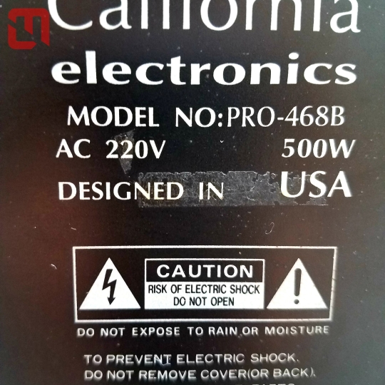 Amplifier CALIFORNIA PRO-468B