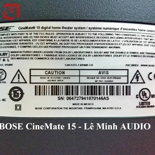 Bộ loa Bose CineMate 15 hàng eBay