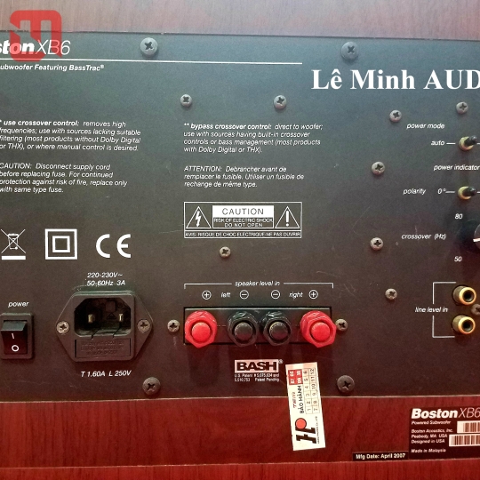 Loa Sub điện Boston Acoustics XB6 hàng bãi