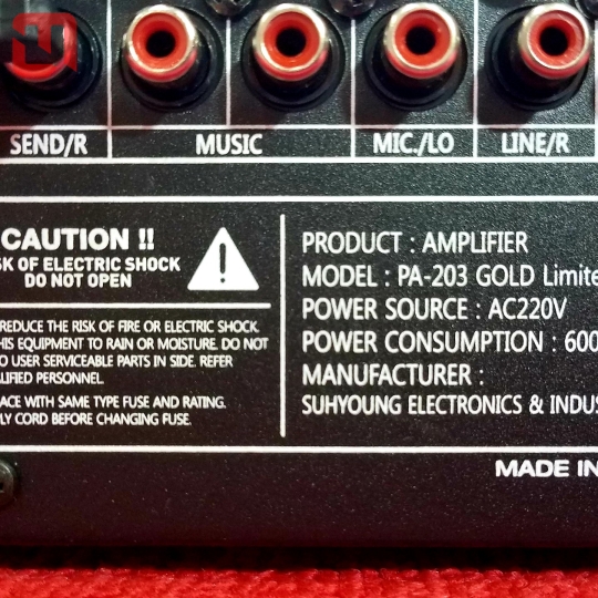 Amplifier JARGUAR Suhyoung PA-203 GOLD Limited Edition