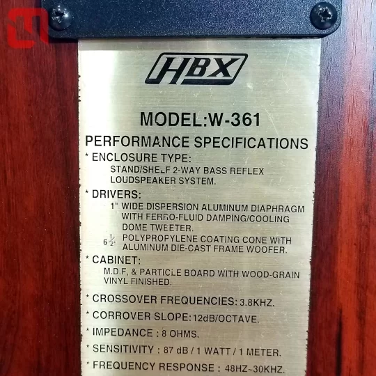 Loa Bookshelf HBX W-361