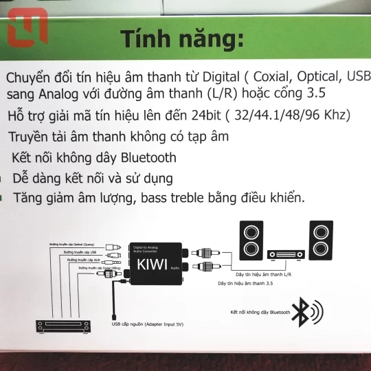 Bộ chuyển đổi âm thanh DIGITAL sang ANALOG KA08