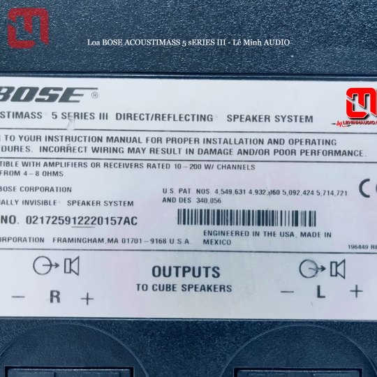Loa Bose Acoustimass 5 series III hàng eBay